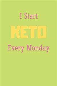 I Start KETO Every Monday