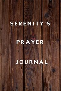 Serenity's Prayer Journal