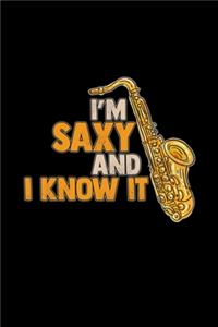 I'm saxy and I know it: 6x9 Jazz - grid - squared paper - notebook - notes