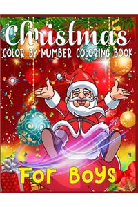 Christmas Color By Number Coloring Book For Boys