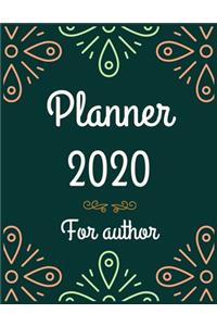 Planner 2020 for author