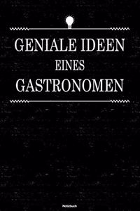 Geniale Ideen eines Gastronomen Notizbuch