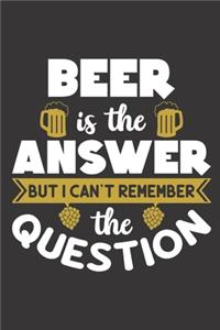 Beer Is the Answer but I Can't Remember the Question