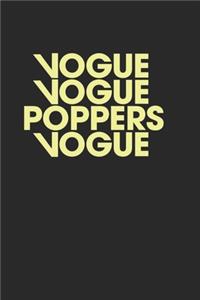 Vogue Vogue Poppers Vogue Journal 120 Pages Lined Blank Notebook