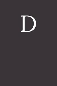 Buchstabe D Notizbuch
