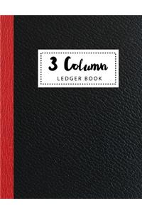 3 Column Ledger Book