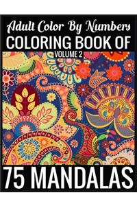 Adult Color By Numbers Coloring Book of Mandalas Volume 2