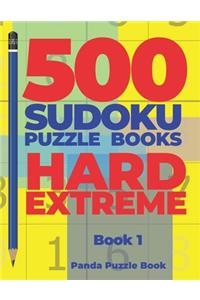 500 Sudoku Puzzle Books Hard Extreme - book 1