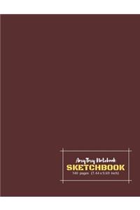 AmyTmy Notebook - Sketchbook - 140 pages - 7.44 x 9.69 inch - Matte Cover