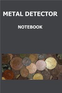 Metal detector notebook