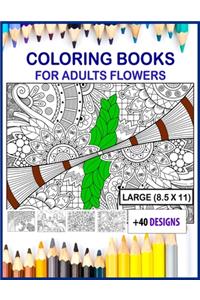 coloring books for adults flowers large print