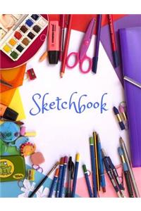 Sketchbook: Sketchbook with 100 Plain Pages, Black Frame to Page for All Your Artwork and Drawings