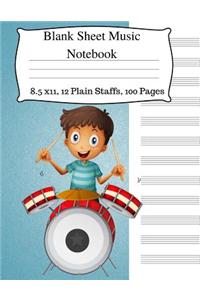 Blank Sheet Music Notebook