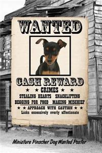 Miniature Pinscher Dog Wanted Poster