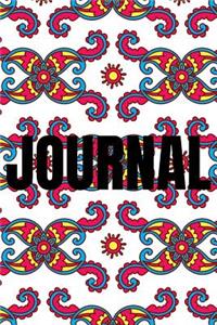 Paisley Background Lined Writing Journal Vol. 9