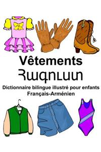 Français-Arménien Vêtements Dictionnaire bilingue illustré pour enfants