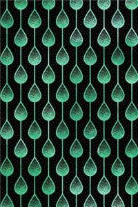 Bullet Journal Notebook Teardrops Pattern 8