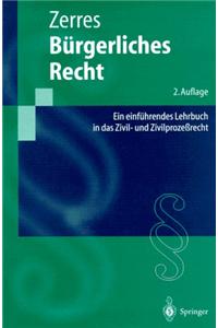 B Rgerliches Recht: Ein Einf Hrendes Lehrbuch in Das Zivil- Und Zivilproze Recht