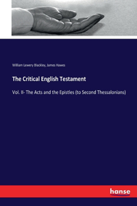 Critical English Testament