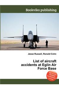 List of Aircraft Accidents at Eglin Air Force Base