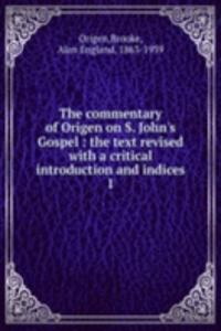 commentary of Origen on S. John's Gospel