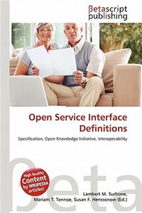 Open Service Interface Definitions