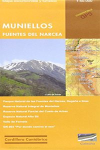 MUNIELLOS. FUENTES DEL NARCEA. MAPA EXCURSIONISTA Y TURISTICO 1:50.000