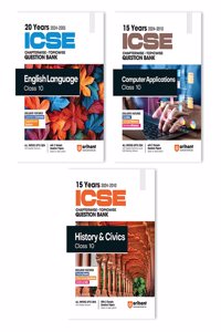 ICSE Chapterwise Solved Papers (2023-2005) - English Language, Computer Applications, History & Civics Class 10  (EditionI)