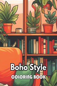 Boho Style Coloring Book