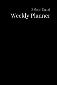18 Dated Weekly Planner