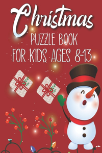 Christmas Puzzle Book For Kids Ages 8-13