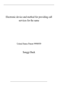 Electronic device and method for providing call services for the same