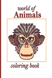 world of Animals coloring book