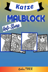 Anti-Stress Malblock - Katze