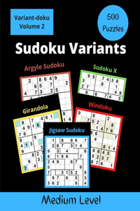 500 Sudoku Variants Medium Level