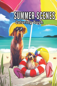 Summer Scenes Coloring Book