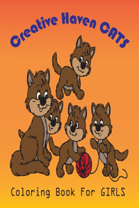 creative haven cats coloring book for girls