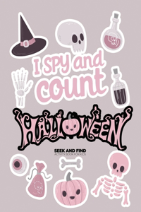 I spy and count Halloween Seek and Find Activity Book for kids