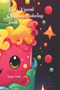 Kid's Kawaii Christmas Coloring Book