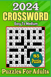 2024 Easy To Medium Crossword Puzzle For Adults