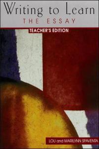 Writing to Learn Level 4 Teacher's Edition