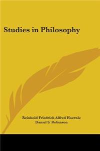 Studies in Philosophy
