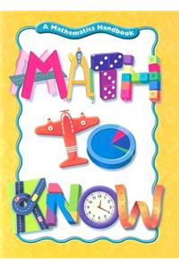 Math to Know: A Mathematics Handbook