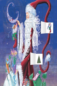 Santa and the Moon Advent Calendar (with Stickers)