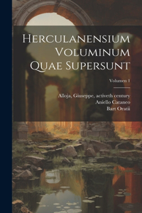Herculanensium voluminum quae supersunt; Volumen 1