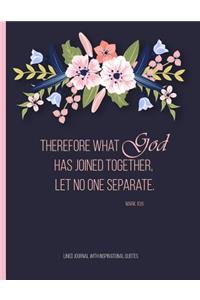 Lined Journal with Inspirational Quotes