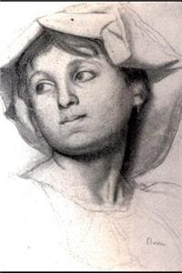 Edgar Degas 1856 Head of a Young Roman Girl Study Journal