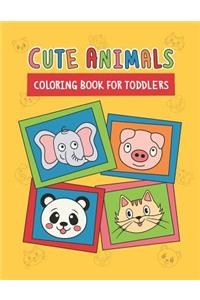 Cute Animals Coloring Book for Toddlers