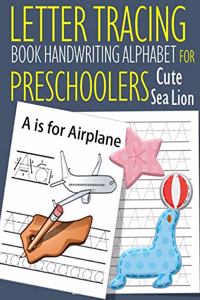 Letter Tracing Book Handwriting Alphabet for Preschoolers Cute Sea Lion