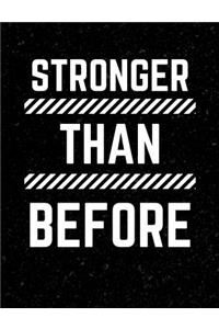 Stronger Than Before